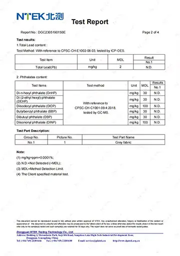 sweater Manufacturer-CPC Certificate by NTEK for Children's Knitwear