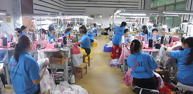 Precision circular knit integration at china sweater factory